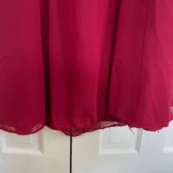 Azazie Red Maxi Dress - Picture 4 of 5